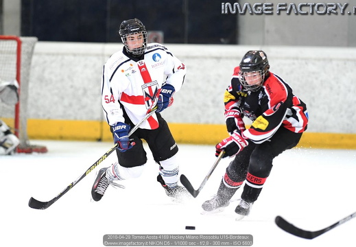 2018-04-29 Torneo Aosta - Hockey Milano Rossoblu U15-Bordeaux (2-7)